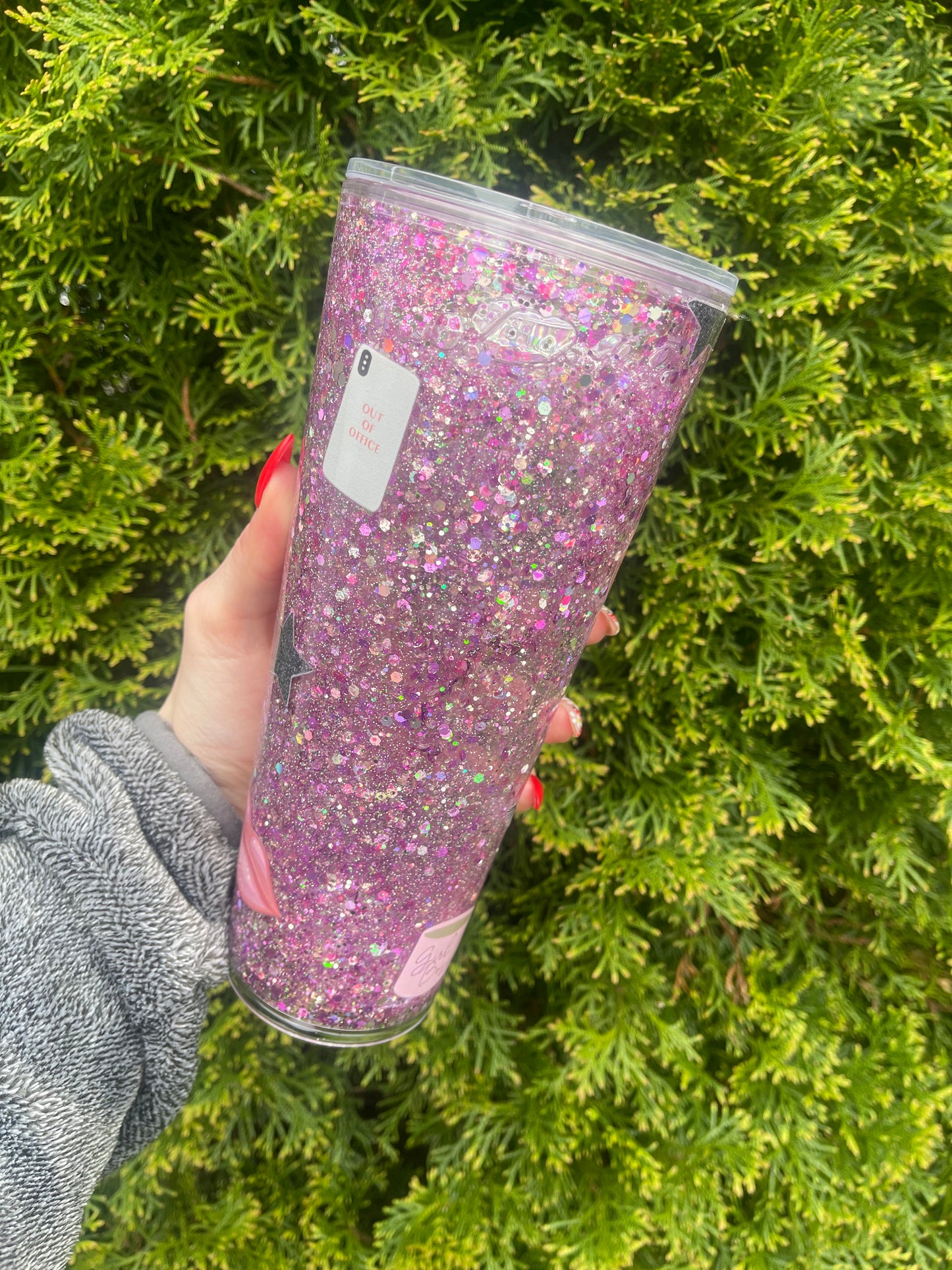 Girl Boss Snow Globe Tumbler