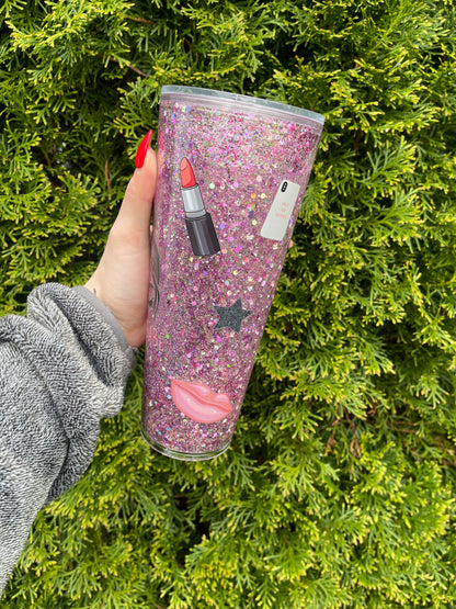 Girl Boss Snow Globe Tumbler