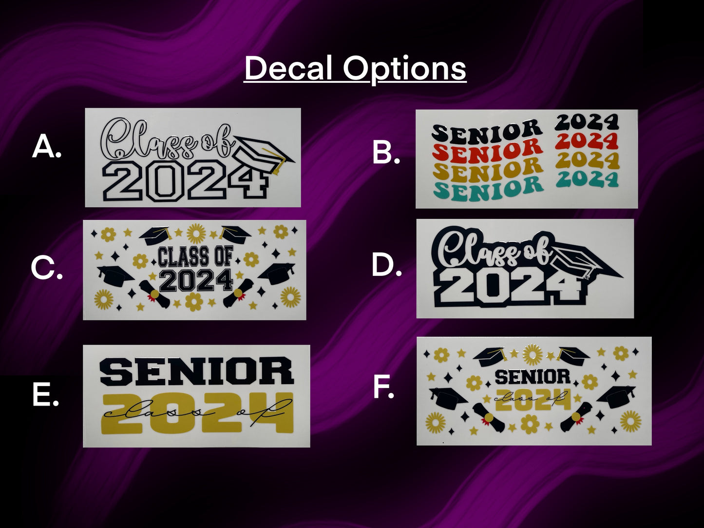 2024 Senior/Graduation Custom Tumbler