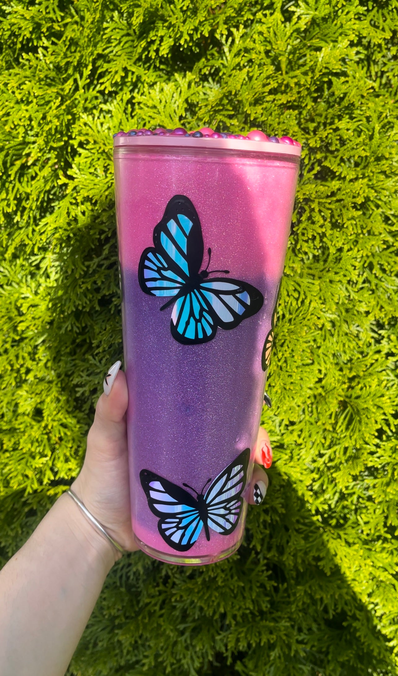 Color Changing Butterfly Tumbler