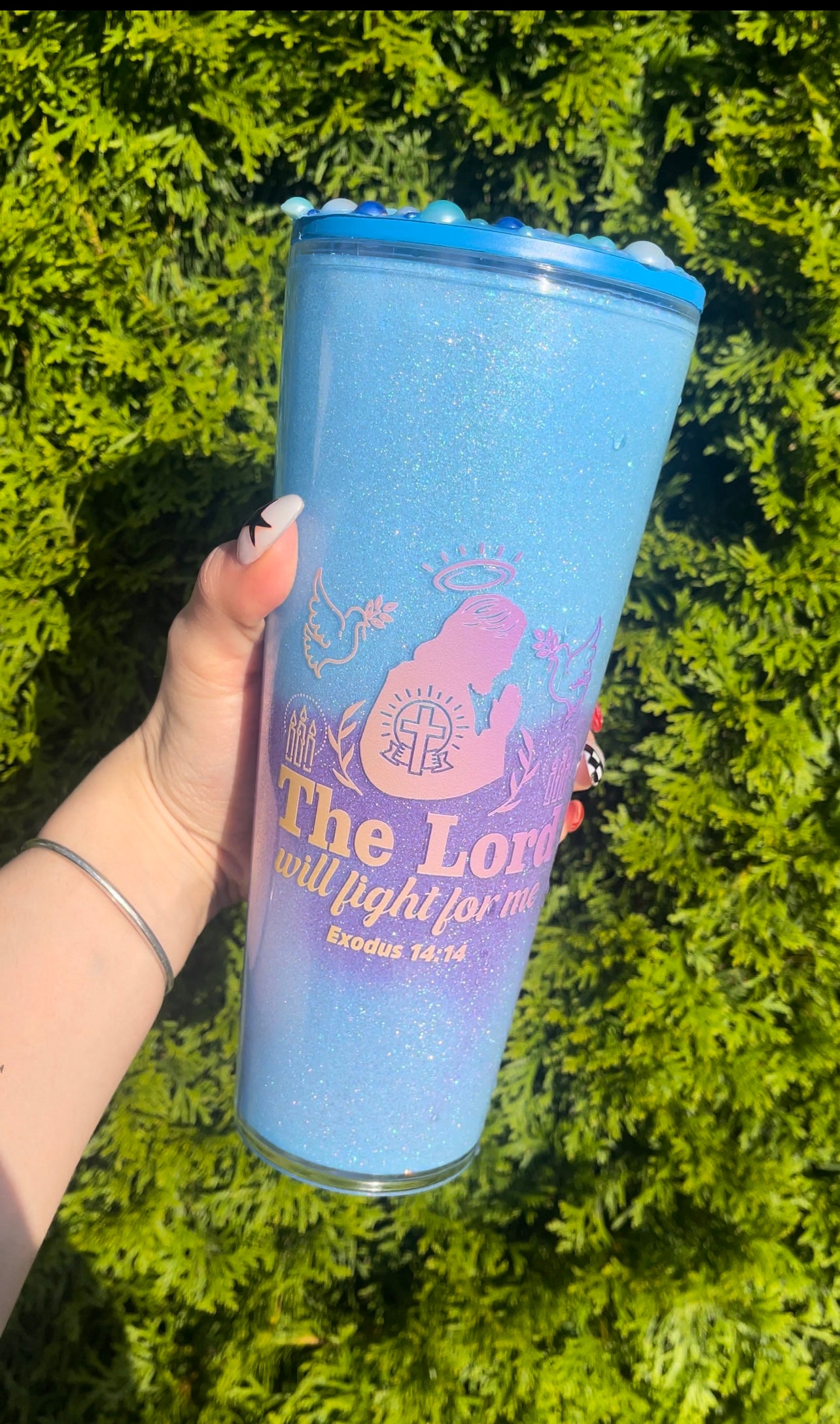 The Lord is with you Color Changing Tumbler