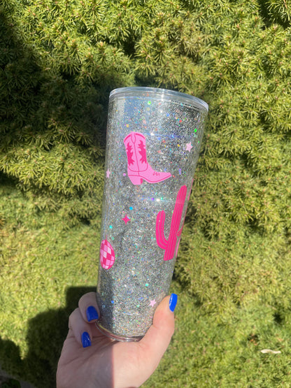 "Let's Go Girls" Snow Globe Tumbler