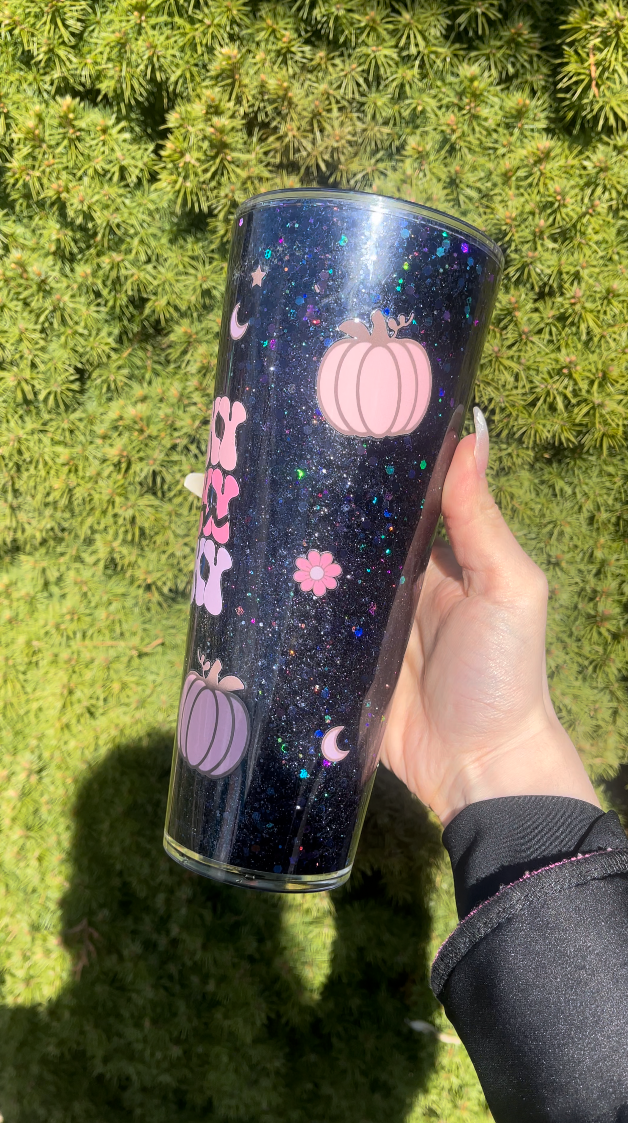 Spooky Season Snow Globe tumbler