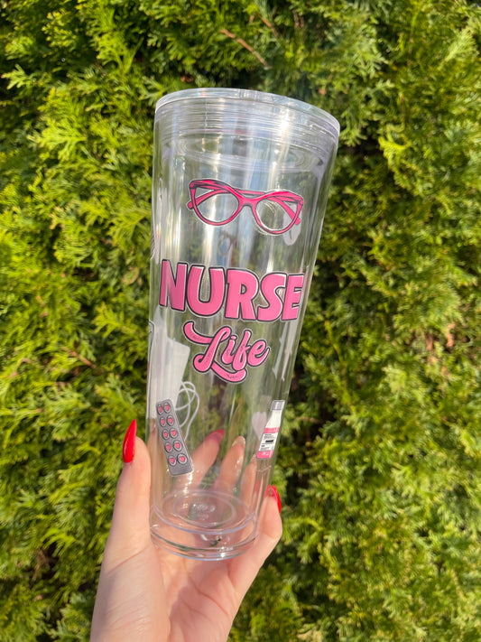 Nurse Personalized Snow Globe Tumbler